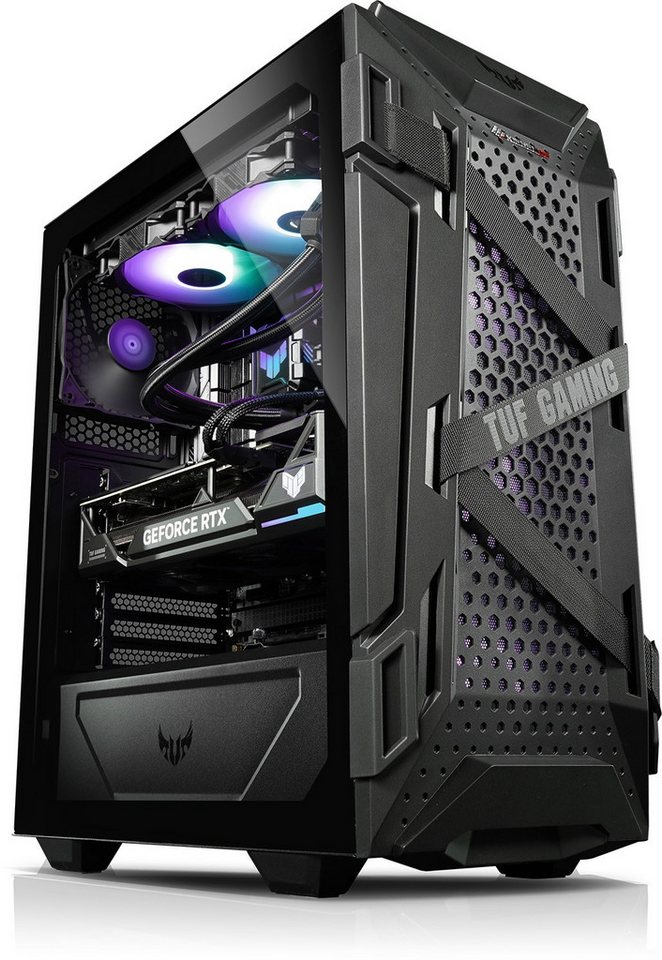 Kiebel Raiden 14 TUF Powered by ASUS Gaming-PC (Intel Core i7 Intel Core i7-14700KF, RTX 4070 Ti SUPER, 32 GB RAM, 2000 GB SSD, Wasserkühlung, WLAN, ARGB-Beleuchtung) von Kiebel