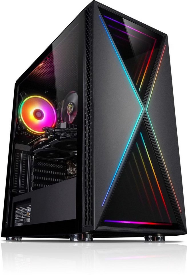 Kiebel Raptor V Gaming-PC (AMD Ryzen 5 AMD Ryzen 5 5600G, RX 7600, 32 GB RAM, 1000 GB SSD, Luftkühlung, ARGB-Beleuchtung) von Kiebel