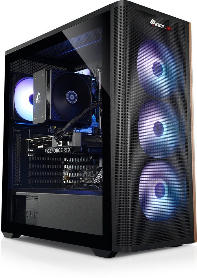 Kiebel Wooden 14 Gaming-PC (Intel Core i5 Intel Core i5-14400F, RTX 5060 Ti, 32 GB RAM, 1000 GB SSD, Luftkühlung, ARGB-Beleuchtung, WLAN) von Kiebel