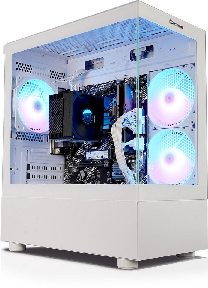 Kiebel Zindarella V PC (AMD Ryzen 5 AMD Ryzen 5 5600G, Radeon Vega, 32 GB RAM, 1000 GB SSD, Luftkühlung, RGB-Beleuchtung, WLAN) von Kiebel