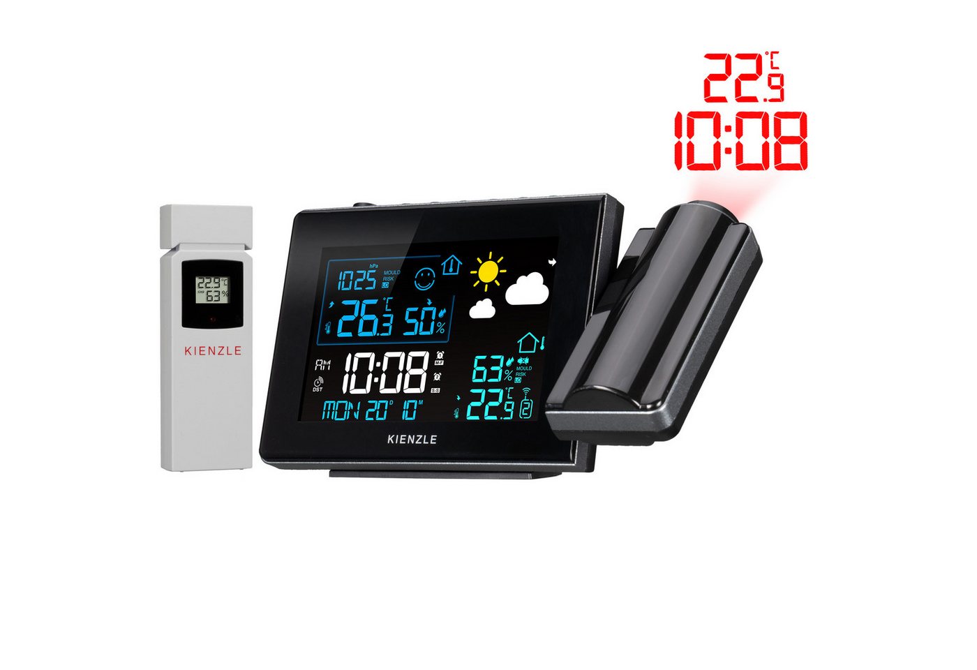 Kienzle KIENZLE Funk-Wetterstation mit Projektion Funkwetterstation Kienzle KIENZLE Funk-Wetterstation mit Projektion Funkwetterstation von Kienzle