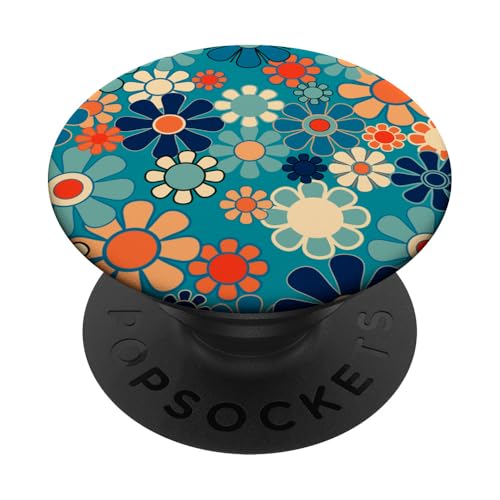 Blumig 60er 70er Jahre Ästhetik PopSockets Klebender PopGrip Blumig 60er 70er Jahre Ästhetik PopSockets Klebender PopGrip von Kierkegaard Design Studio