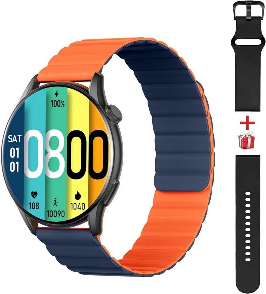 Kieslect Smartwatch (1,43 Zoll, Android, iOS), Damen Herren mit Bluetooth-Anruf, Amoled Display Smartwatch IP68 SpO2 von Kieslect