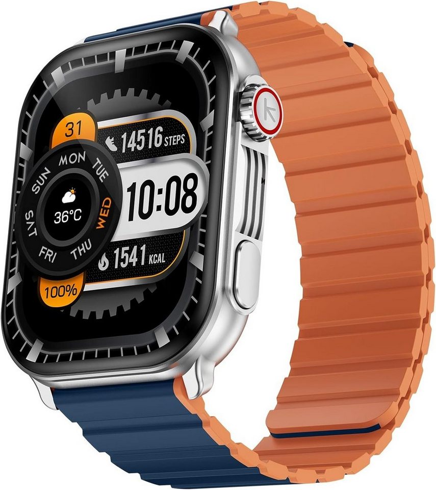 Kieslect Smartwatch (2,01 Zoll, Android, iOS), mit Telefonfunktion,IP68 Wasserdicht, Herzfrequenz SpO2, Schlafmonitor von Kieslect