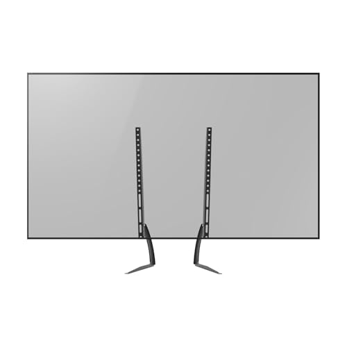 Universal TV Standfüße für 32-70 Zoll LCD (Flach & Curved) – Premium Stahl Tischständer mit 35kg Tragkraft, Höhenverstellbar & Neigbar, VESA bis 500mm – Ohne Bohren & Stabil für Wohnzimmer/Büro von KigerNee