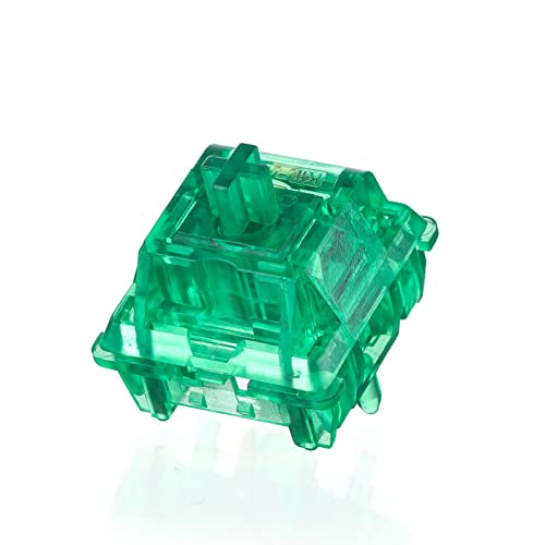 KiiBoom Linear 48gf Emerald Mechanischer Tastaturschalter, 5 Pin Tastaturschalter mit PC Stem, Transluzentes PC Gehäuse, 35 Stück für Gaming DIY Tastatur von KiiBoom