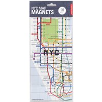 Kikkerland New York Map Magnets von Kikkerland