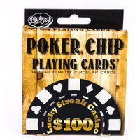 Poker Chip Circular Playing Cards von Kikkerland