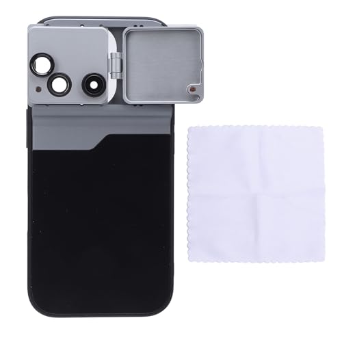 3-in-1-Handy-Kameraobjektiv mit Gehäuse, Aluminium, TPU, Optisches Glas, Makro-Teleobjektiv, Fisheye-Objektiv für 16 Pro Smartphone-Zubehör 3-in-1-Handy-Kameraobjektiv mit Gehäuse, Aluminium, TPU, Optisches Glas, Makro-Teleobjektiv, Fisheye-Objektiv für 16 Pro Smartphone-Zubehör von Kikumi