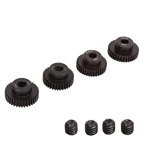 48dp 5,0 Mm Metallritzel Motor Zahnrad 35T 36T 37T 38T Chrom Molybdän Legierung Stahlgetriebe für 1/10 RC -Auto von Kikumi