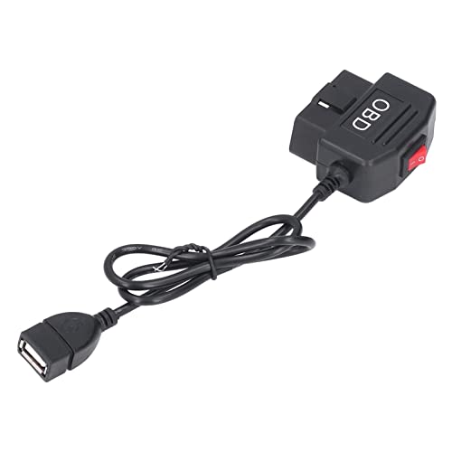 Kabel auf 10×6×4 48 cm 18,9-Zoll-Netzteilkabel mit Knopf, Akkumodus, Niederspannung Zum Aufladen von Kamerahandys über USB Kabel auf 10×6×4 48 cm 18,9-Zoll-Netzteilkabel mit Knopf, Akkumodus, Niederspannung Zum Aufladen von Kamerahandys über USB von Kikumi
