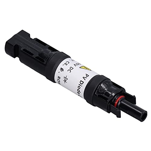 Solarpanel-Anschlüsse, Solarpanel-Kabel, Solar-PV-Dioden-Stecker, Männlich, Weiblich, IP67, Wasserdichtes Panel-Kabel, Blockierungsdiodenhalter, 1000 V, Solarpanel-Sicherung (10A) von Kikumi