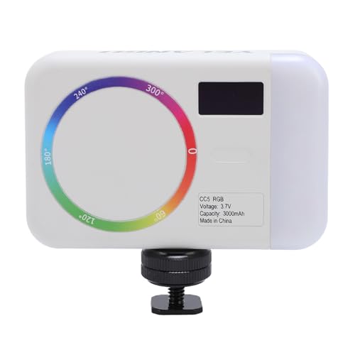 Tragbare RGB-Videoleuchte, 2500 Bis 9000 K, 3000 MAh Akku, Taschenfotografieleuchte für Live-Streaming, Vlogging von Kikumi