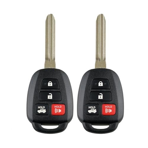 Kilessgo Passend für Toyota Camry 2012 2013 2014 Schlüsselanhänger HYQ12BDM 314 MHz G 4 Tasten (2er-Set) von Kilessgo