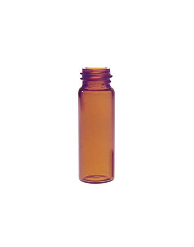 KIMBLE Borosilikat Glas amber Gewinde Probe Flakon OHNE Drehverschluss, 0.5 Drams Capacity, bernsteinfarben, 200 von Kimble