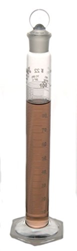 KIMBLE Chase kimax 20036–100 serialisiert Borosilikatglas und zertifiziert Klasse A abgestufter Zylinder, kalibrierter mischen bis enthalten, Fassungsvermögen: 100 ml (Fall von 6) von Kimble