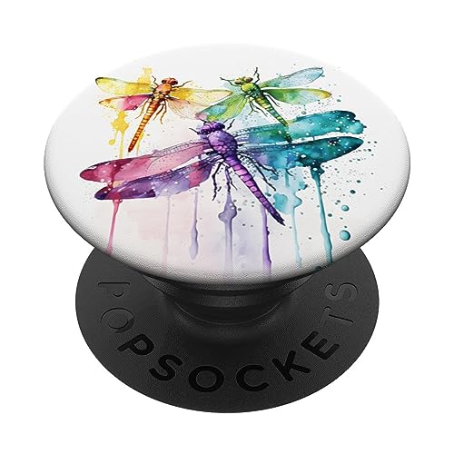 Bunte Libellen PopSockets Klebender PopGrip Bunte Libellen PopSockets Klebender PopGrip von Kimique