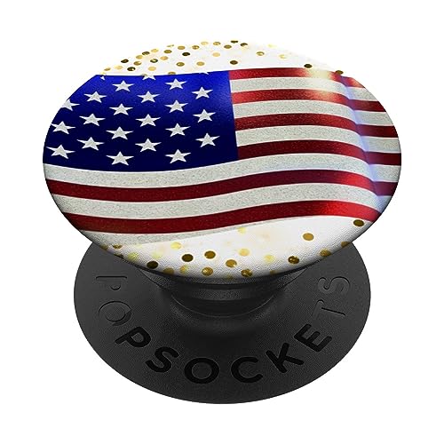 Patriotische Flagge der USA PopSockets mit austauschbarem PopGrip von Kimique