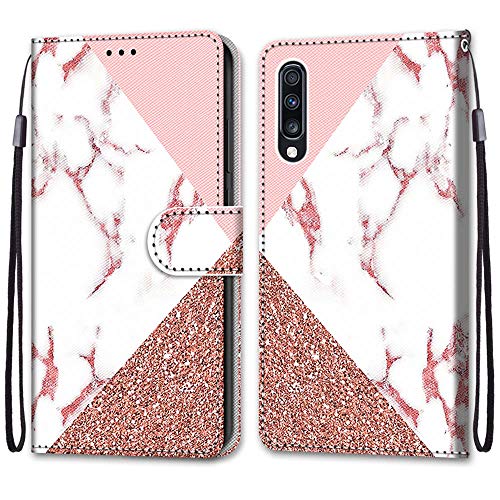 KimsCase Schutzhülle für Samsung Galaxy A70, Klappdeckel, Magnetkartenhalter, Brieftasche, Leder, Motiv: lustig, stoßfest, Silikon, Bumper aus PU-Leder, Kickstand Cover von KimsCase