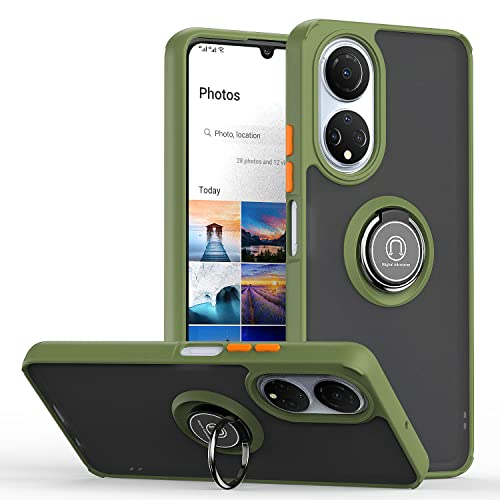 KimsCase für Honor 90 5G Hülle mit Ring Magnetisch PC + Silikon Bumper Case Kickstand Hüllen Handyhülle Motiv Tier Muster Design Cover, Grün B KimsCase für Honor 90 5G Hülle mit Ring Magnetisch PC + Silikon Bumper Case Kickstand Hüllen Handyhülle Motiv Tier Muster Design Cover, Grün B von KimsCase