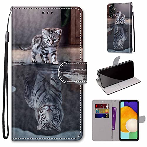 KimsCase für Samsung Galaxy A13 4G Hülle Leder Silikon Case Magnetisch Kawaii Kickstand Schutzhülle Hüllen Brieftasche Handyhülle Flip Motiv Tier Muster Design Cover KimsCase für Samsung Galaxy A13 4G Hülle Leder Silikon Case Magnetisch Kawaii Kickstand Schutzhülle Hüllen Brieftasche Handyhülle Flip Motiv Tier Muster Design Cover von KimsCase