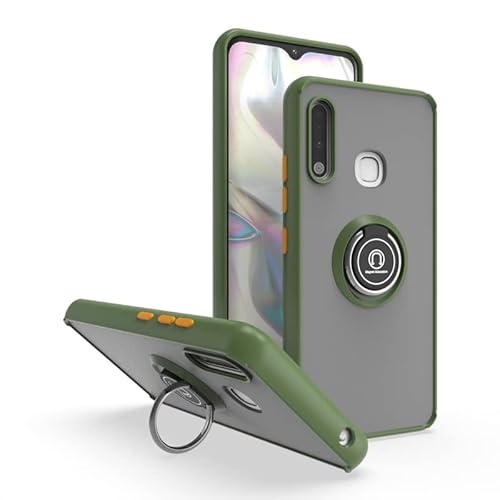 KimsCase für Samsung Galaxy A40 Hülle mit Ring Magnetisch PC + Silikon Bumper Case Kickstand Hüllen Handyhülle Motiv Tier Muster Design Cover, Grün A KimsCase für Samsung Galaxy A40 Hülle mit Ring Magnetisch PC + Silikon Bumper Case Kickstand Hüllen Handyhülle Motiv Tier Muster Design Cover, Grün A von KimsCase