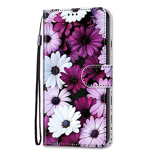 KimsCase für Samsung Galaxy A54 5G Hülle Leder Silikon Case Magnetisch Kawaii Kickstand Schutzhülle Hüllen Brieftasche Handyhülle Flip Motiv Tier Muster Design Cover von KimsCase