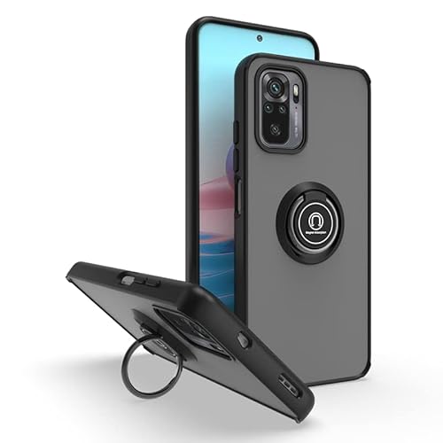 KimsCase für Xiaomi Redmi Note 10 4G/ Xiaomi Poco M5s Hülle mit Ring Magnetisch PC + Silikon Bumper Case Kickstand Hüllen Handyhülle Motiv Tier Muster Design Cover, Schwarz KimsCase für Xiaomi Redmi Note 10 4G/ Xiaomi Poco M5s Hülle mit Ring Magnetisch PC + Silikon Bumper Case Kickstand Hüllen Handyhülle Motiv Tier Muster Design Cover, Schwarz von KimsCase