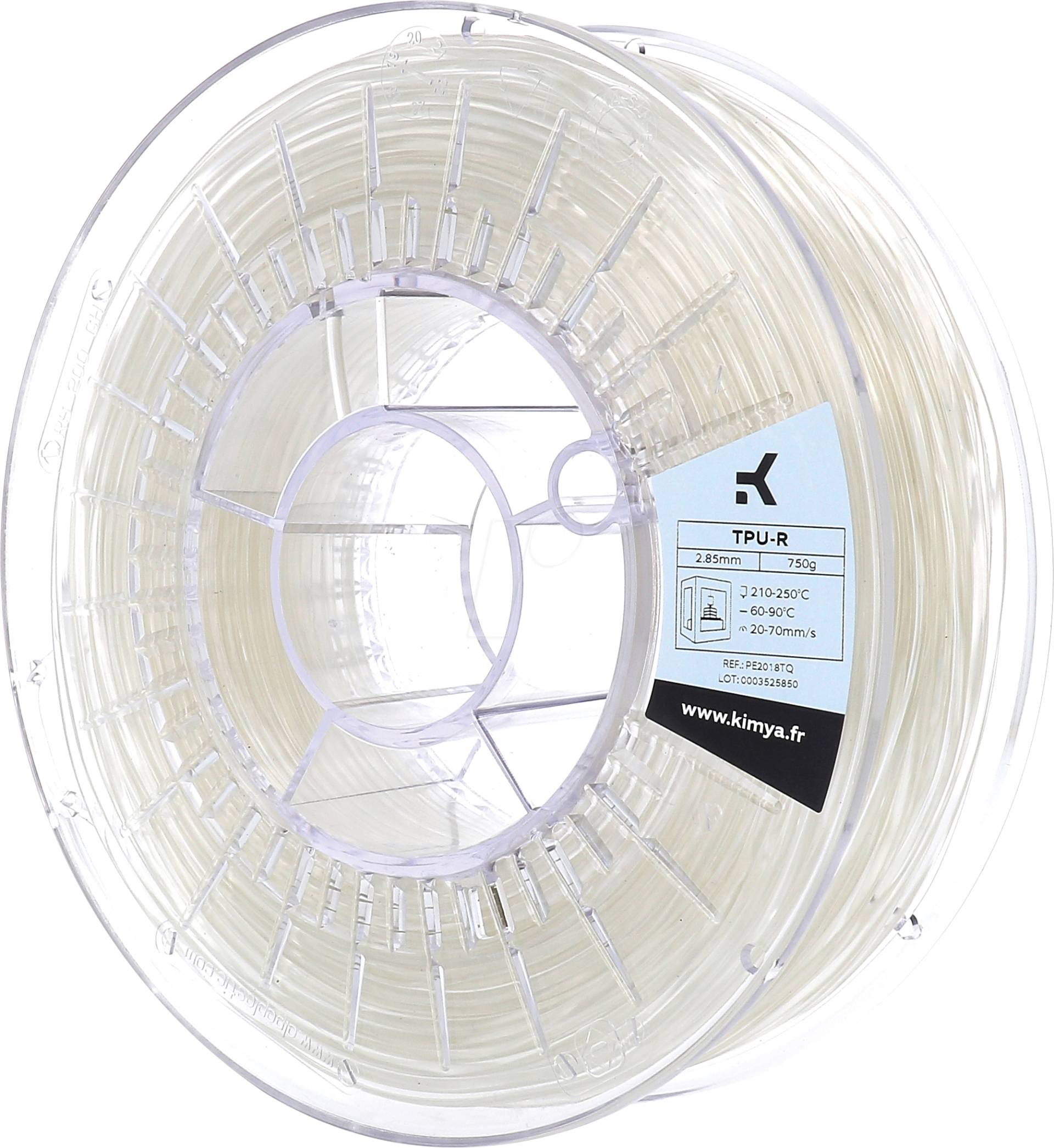 KIMYA PE2018TQ - Filament, TPU-R, Natürlich, 2,85 mm, 750 g von Kimya