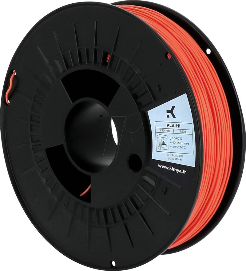 KIMYA PL1133TQ - Filament, PLA-HI, Orange, 1,75 mm, 750 g von Kimya