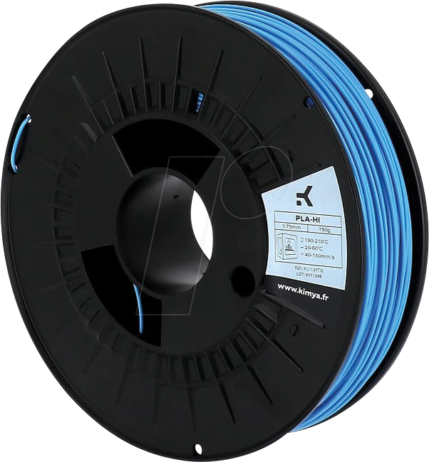 KIMYA PL1137TQ - Filament, PLA-HI, Blau, 1,75 mm, 750 g von Kimya