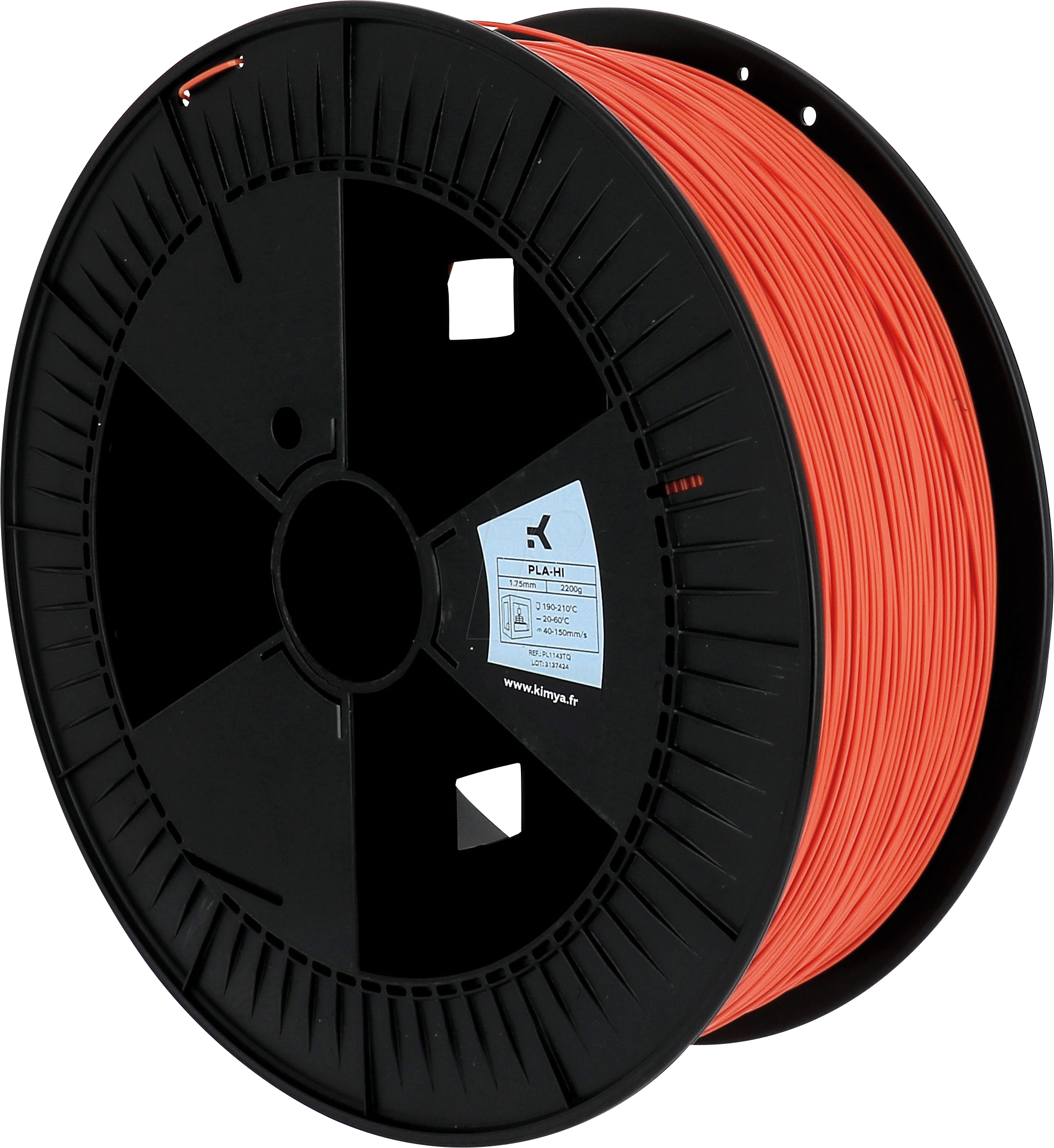 KIMYA PL1143TQ - Filament, PLA-HI, Orange, 1,75 mm, 2.200 g von Kimya