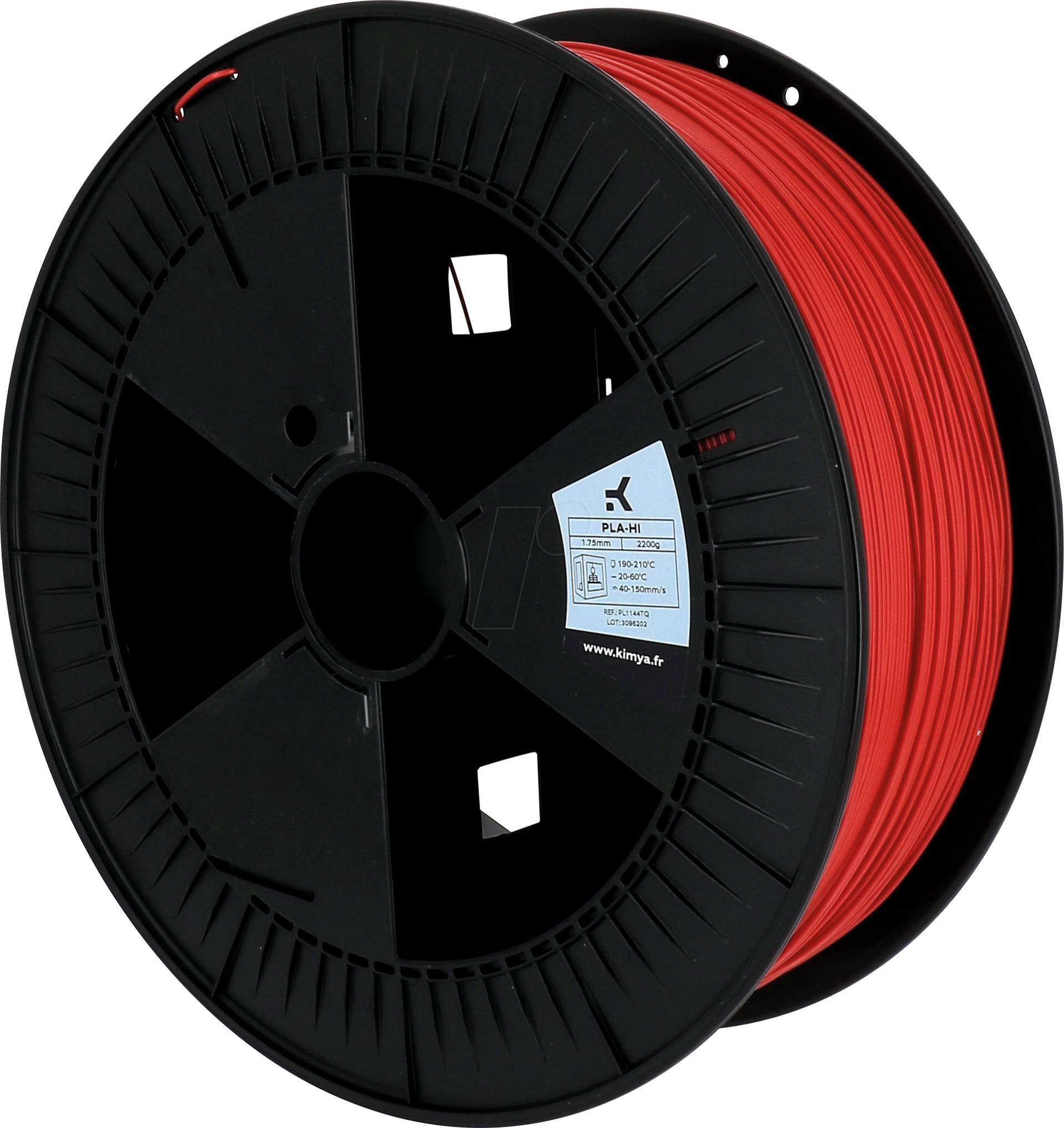 KIMYA PL1144TQ - Filament, PLA-HI, Rot, 1,75 mm, 2.200 g von Kimya