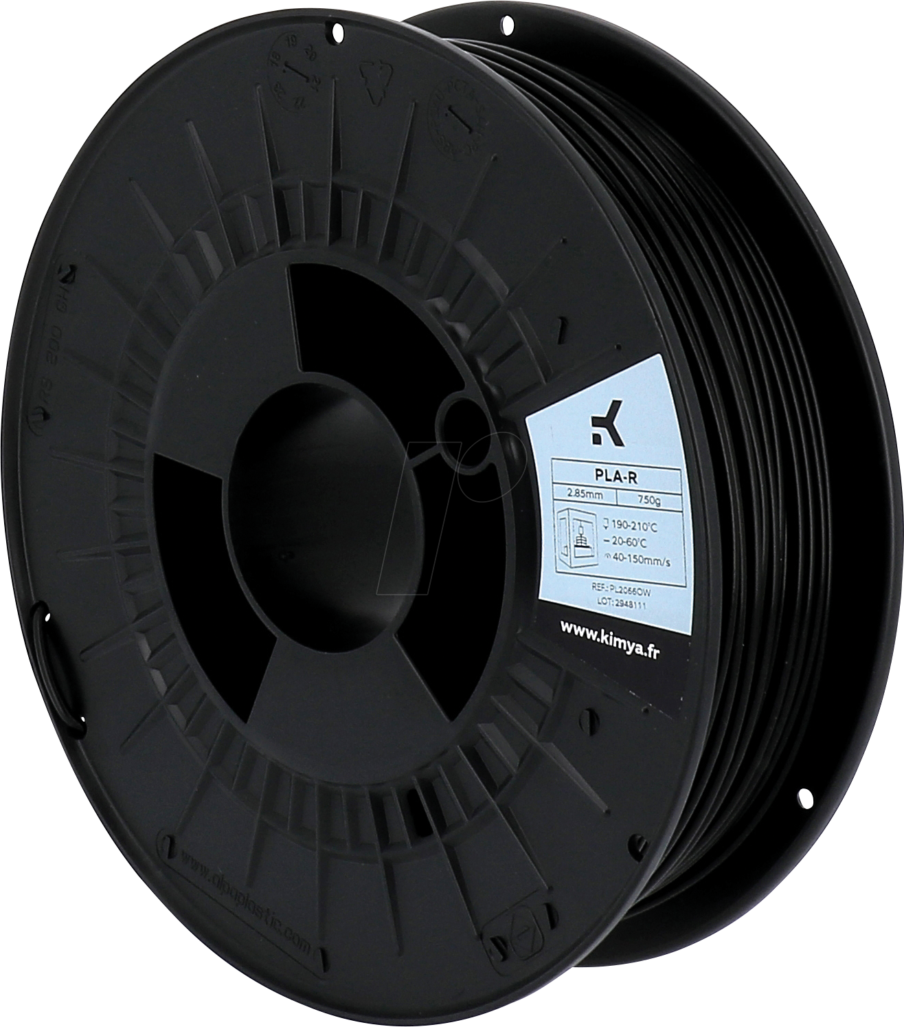 KIMYA PL2066OW - Filament, PLA-R, Schwarz, 2,85 mm, 750 g von Kimya