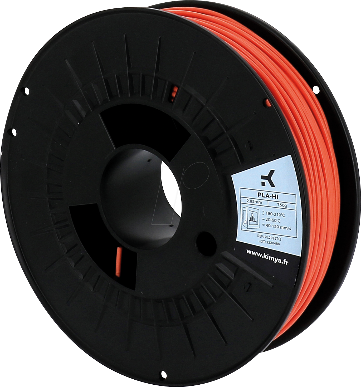 KIMYA PL2092TQ - Filament, PLA-HI, Orange, 2,85 mm, 750 g von Kimya