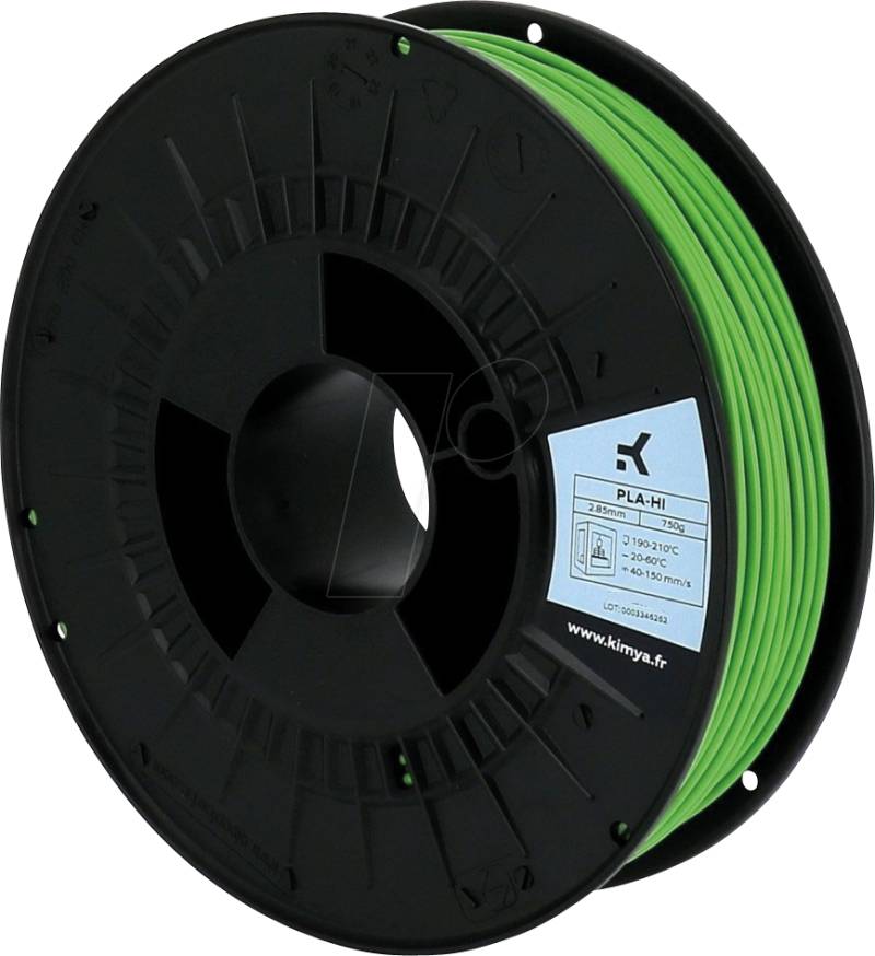 KIMYA PL2093TQ - Filament, PLA-HI, Neongrün, 2,85 mm, 750 g von Kimya
