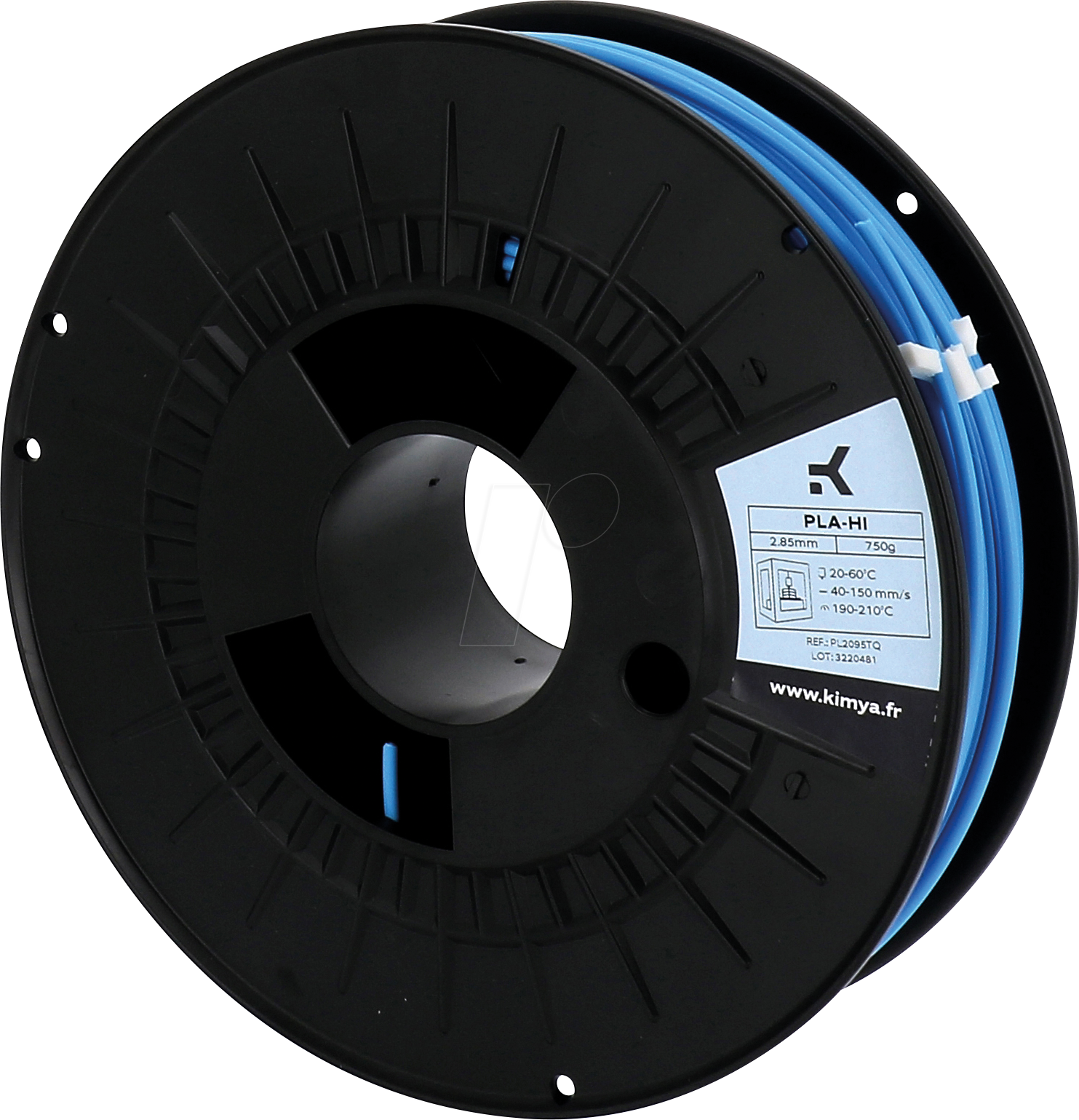 KIMYA PL2095TQ - Filament, PLA-HI, Blau, 2,85 mm, 750 g von Kimya