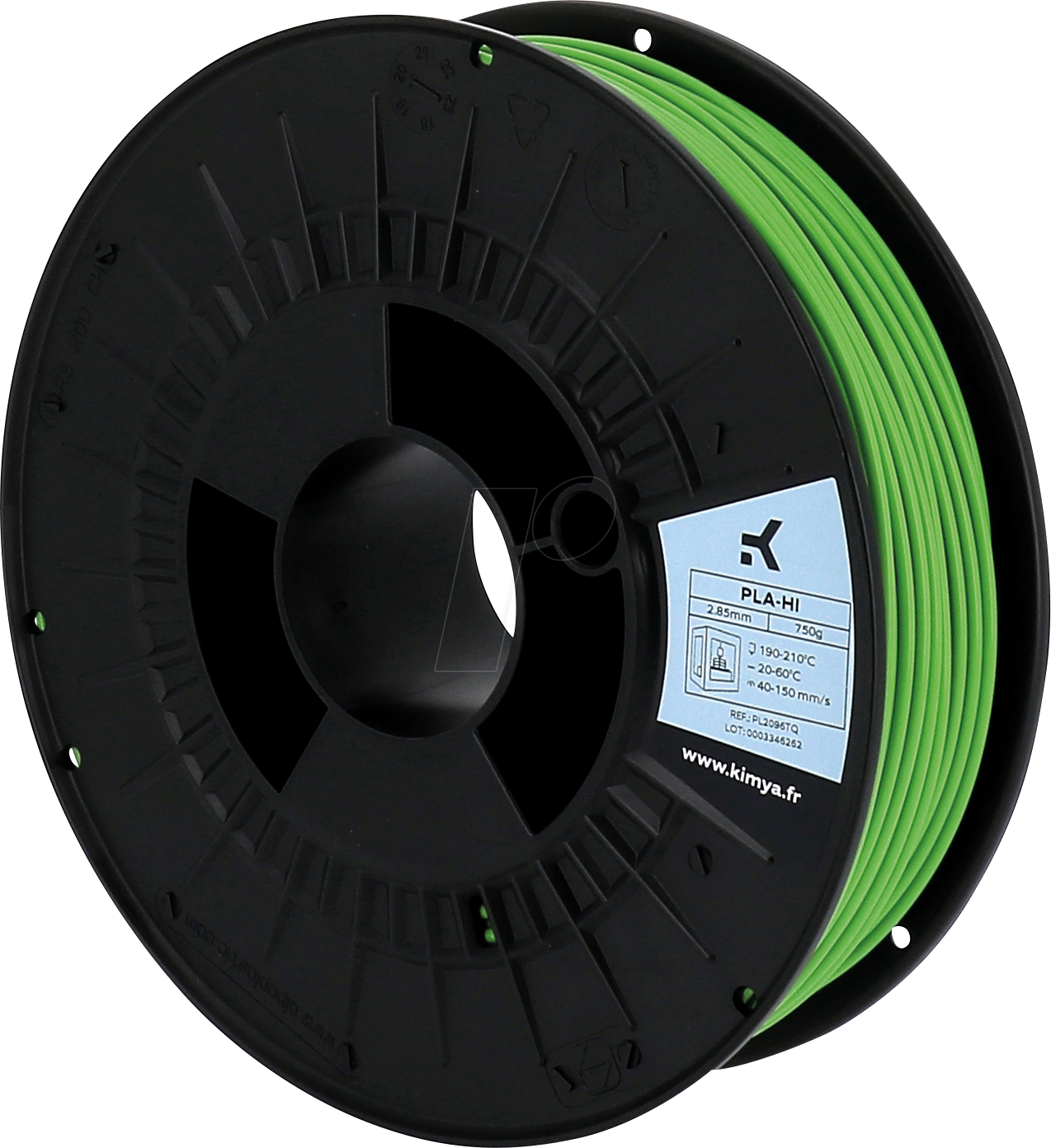 KIMYA PL2096TQ - Filament, PLA-HI, Grün, 2,85 mm, 750 g von Kimya