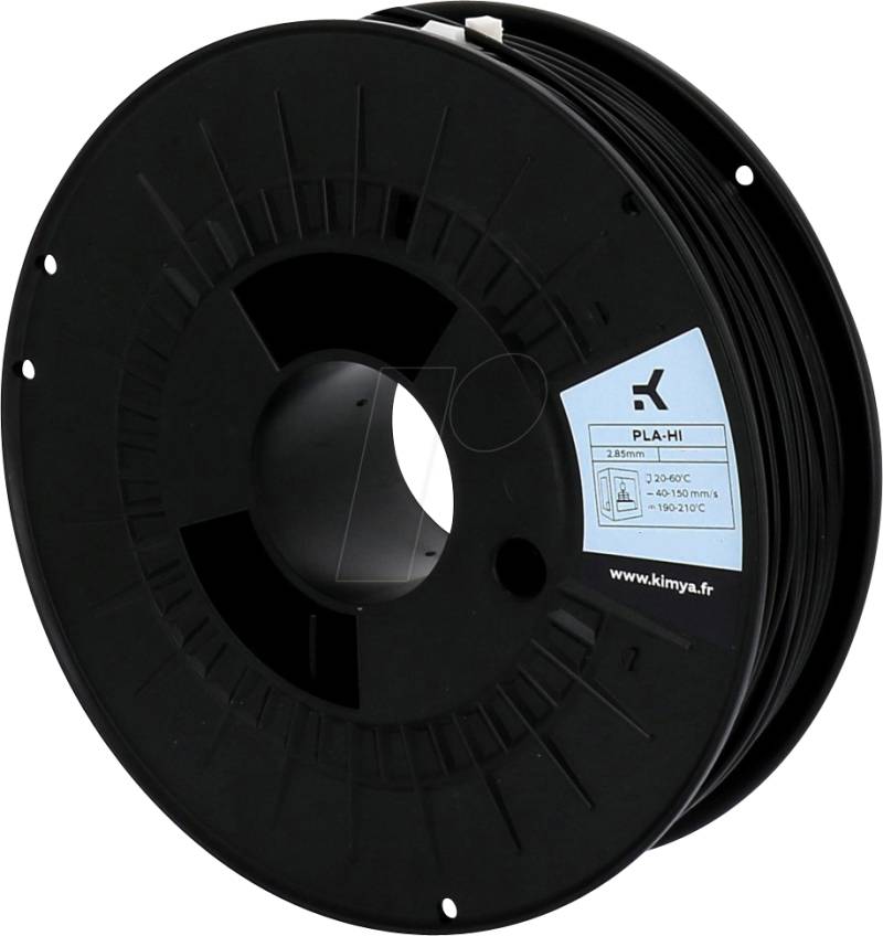 KIMYA PL2100TQ - Filament, PLA-HI, Schwarz, 2,85 mm, 2.200 g von Kimya