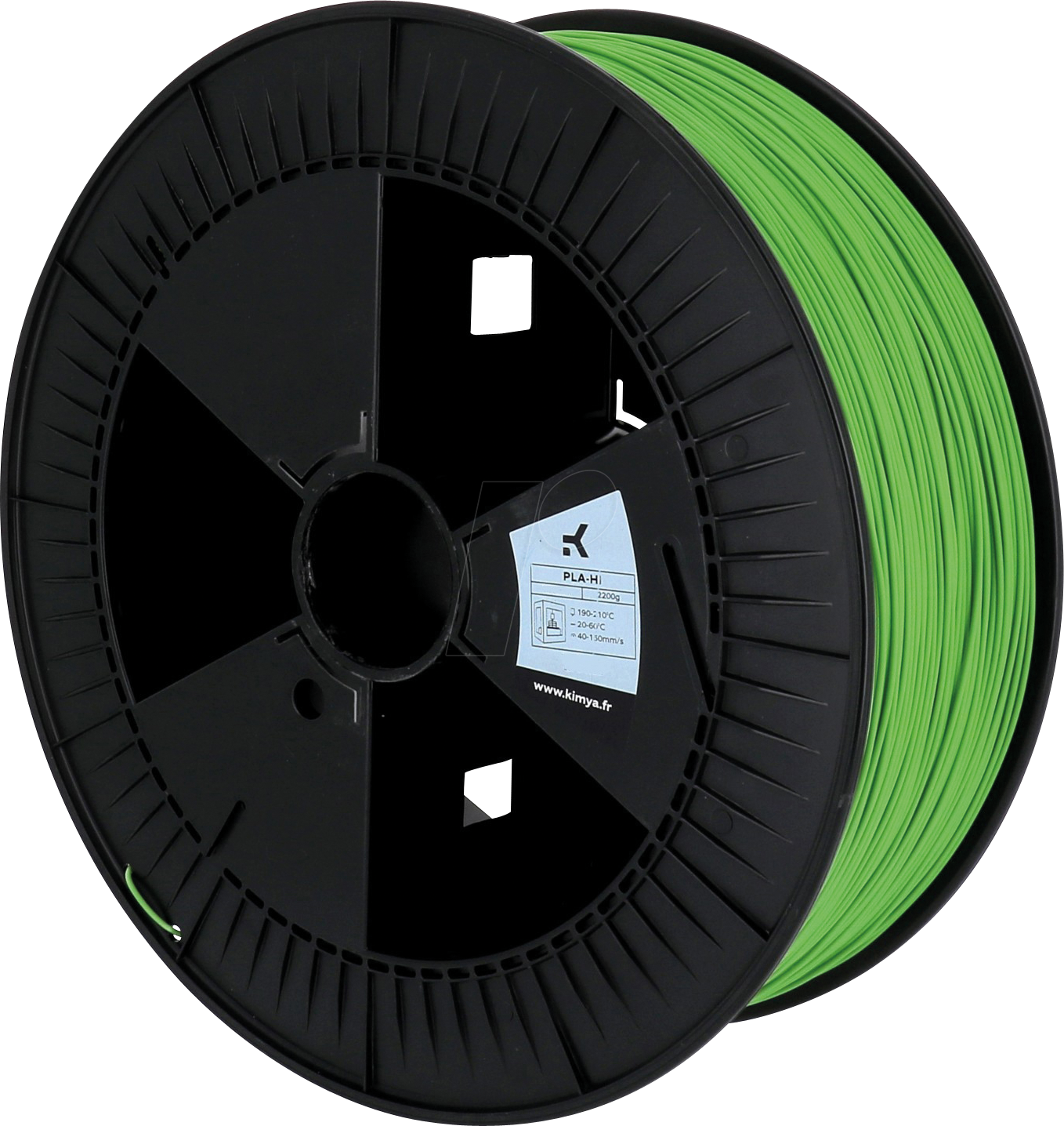 KIMYA PL2103TQ - Filament, PLA-HI, Neongrün, 2,85 mm, 2.200 g von Kimya