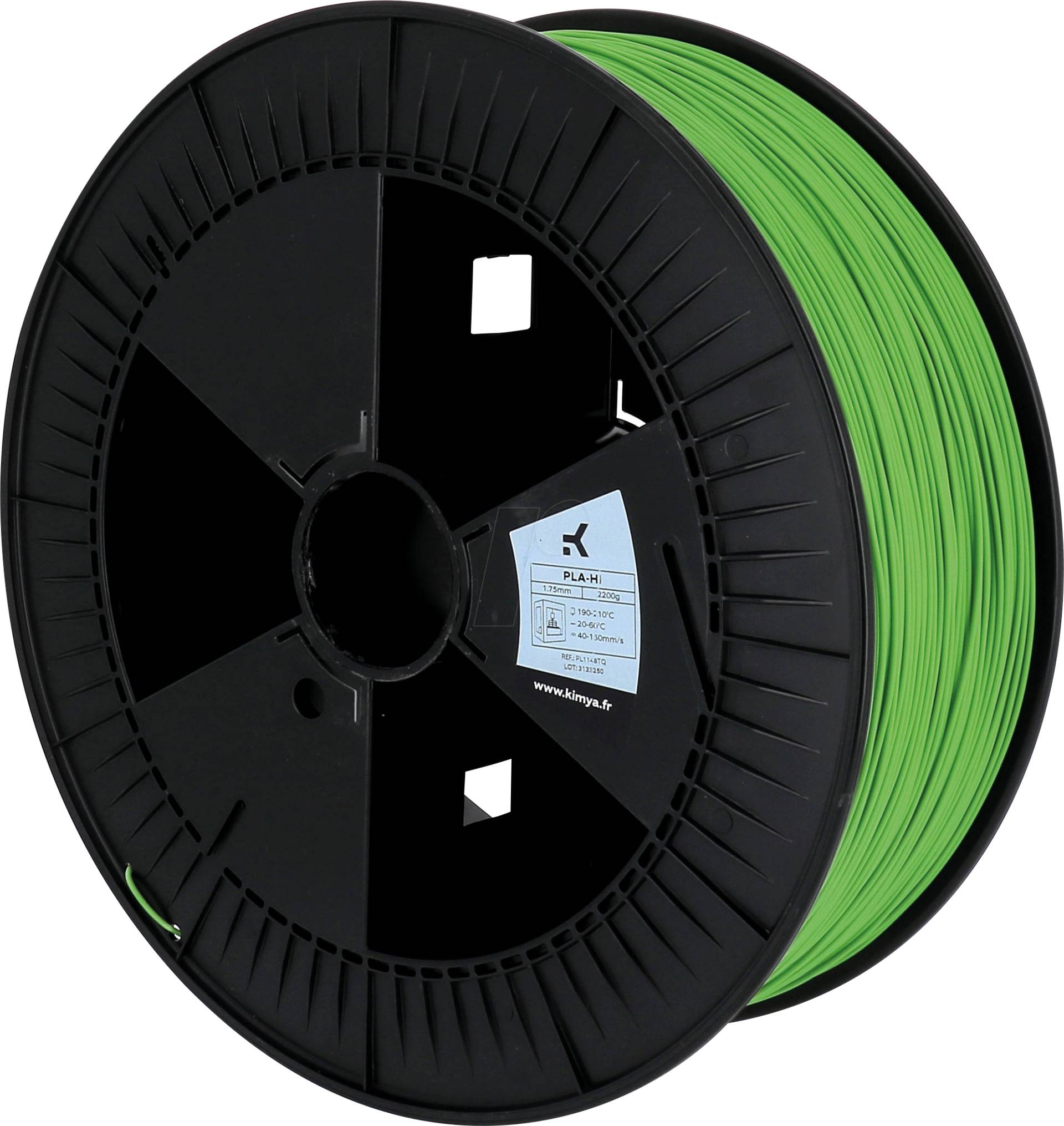 KIMYA PL2106TQ - Filament, PLA-HI, Grün, 2,85 mm, 2.200 g von Kimya