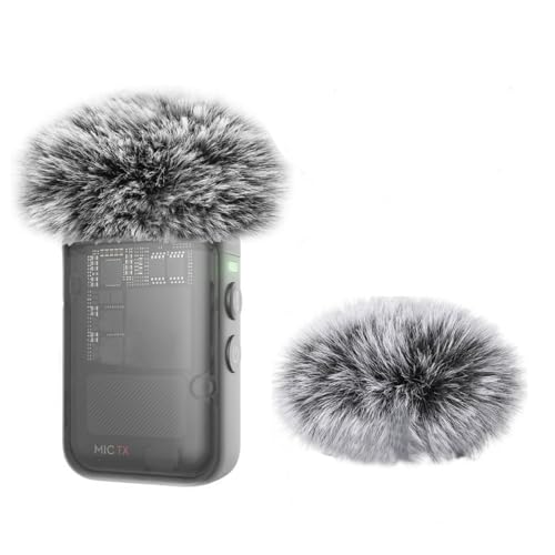 Windschutz für DJI Mic 2 Senderabdeckung/Osmo Pocket 3 Lavalier-Mikrofon-Zubehör, 2 Stück, pelziger Windsack, Pop-Filter, Rauschunterdrückungs-Schaumstoff, Grau Windschutz für DJI Mic 2 Senderabdeckung/Osmo Pocket 3 Lavalier-Mikrofon-Zubehör, 2 Stück, pelziger Windsack, Pop-Filter, Rauschunterdrückungs-Schaumstoff, Grau von Kimyoaee
