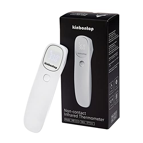 Kinbontop Fieberthermometer kontaktlos, Infrarot Digitales Thermometer für Erwachsene, Kinder und Kleinkinder mit LCD-Bildschirm, Erinnerungsfähigkeit und Fieberalarm Kinbontop Fieberthermometer kontaktlos, Infrarot Digitales Thermometer für Erwachsene, Kinder und Kleinkinder mit LCD-Bildschirm, Erinnerungsfähigkeit und Fieberalarm von Kinbontop