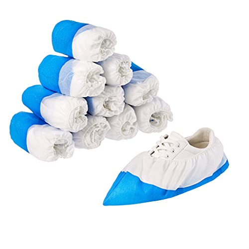 Kinbontop Premium Reusable Overshoes, Extra Strong, Waterproof and with Anti-Slip Soles (50-Pack) von Kinbontop