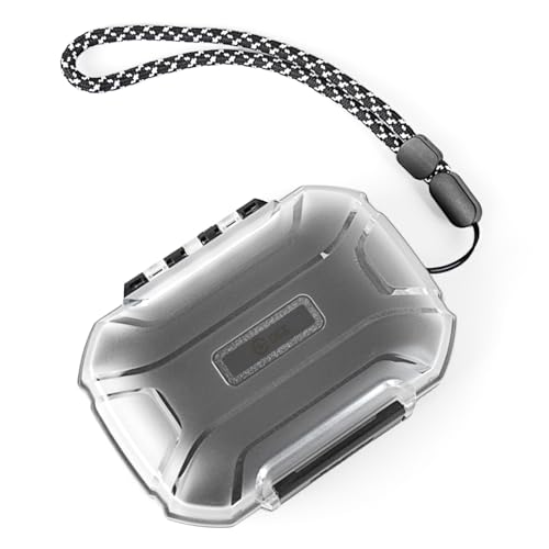 CCZ Taichi Tragbare IEM-Hülle, ZS10 PRO In-Ear-Monitor, tragbare Hartschalen-Hülle, wasserdichte Kopfhörer-Aufbewahrungsbox, Reise-Tragetasche für Kopfhörer für DC02 ZS10 PRO X AS10 (Silber) von Kinboofi
