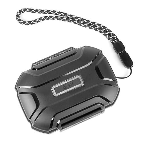CCZ Taichi Tragbare IEM-Hülle, ZS10 PRO In-Ear-Monitor, tragbare Hartschalen-Hülle, wasserdichte Kopfhörer-Aufbewahrungsbox, Reise-Tragetasche für Kopfhörer für DC02 ZS10 PRO X AS10 (schwarz) von Kinboofi