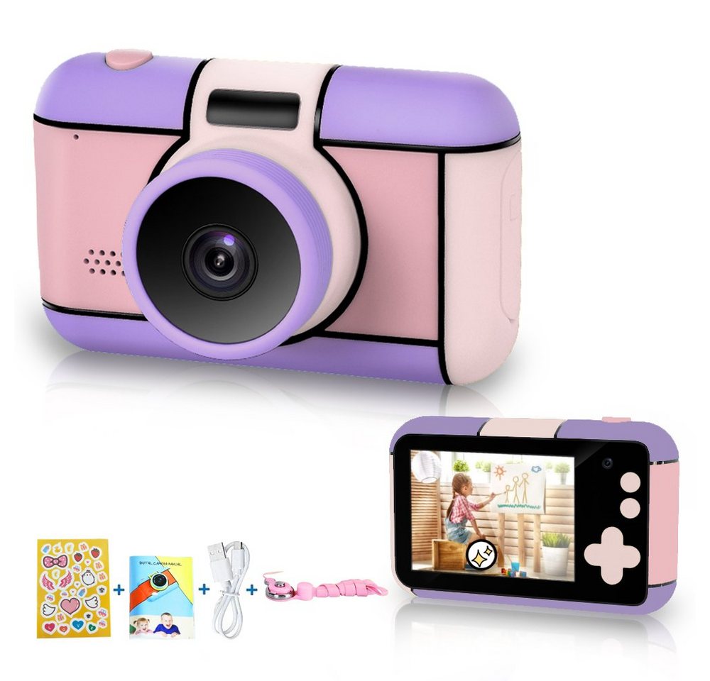 Kind Ja Kameras für Kinder, Spielzeugkamera,2,4 Zoll, Spielzeug, 32 Megapixel Kinderkamera (Wiederaufladbare Front- und Rückkamera für Ihre Kinder) von Kind Ja