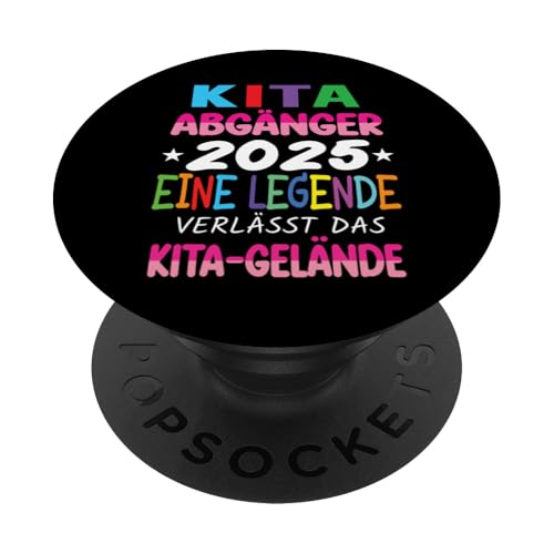Kinder Kita Abgänger 2025 Schulkind Einschulung Grundschule PopSockets Klebender PopGrip Kinder Kita Abgänger 2025 Schulkind Einschulung Grundschule PopSockets Klebender PopGrip von Kindergarten Abschluss Kita Geschenk Kitaabgänger
