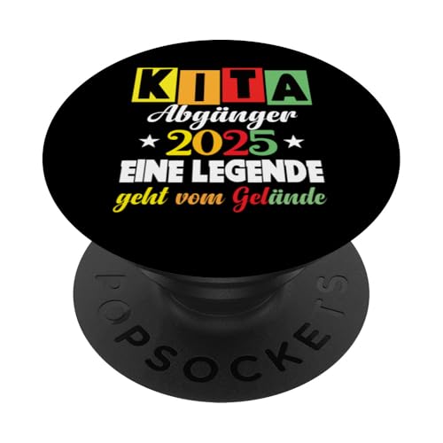Kinder Kita Abgänger 2025 Schulkind Einschulung Grundschule PopSockets Klebender PopGrip Kinder Kita Abgänger 2025 Schulkind Einschulung Grundschule PopSockets Klebender PopGrip von Kindergarten Abschluss Kita Geschenk Kitaabgänger