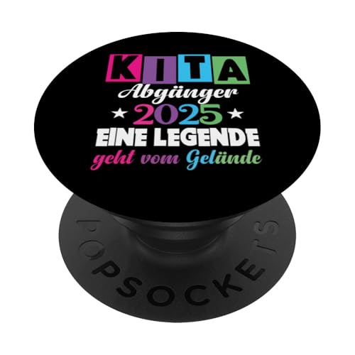 Kinder Kita Abgänger 2025 Schulkind Einschulung Grundschule PopSockets Klebender PopGrip Kinder Kita Abgänger 2025 Schulkind Einschulung Grundschule PopSockets Klebender PopGrip von Kindergarten Abschluss Kita Geschenk Kitaabgänger